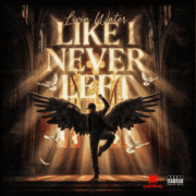 Promotional artwork reads “Livin Water: Like Never Left,” with a dancer spreading black wings amid golden light and white doves, creating a dramatic, triumphant mood.